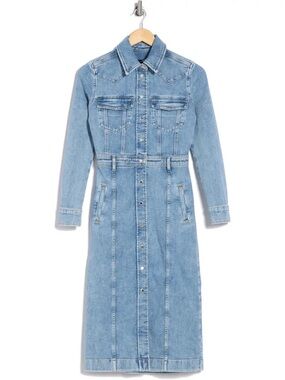NWT 7 For All Mankind Luxe Dress - Sky Morning XS